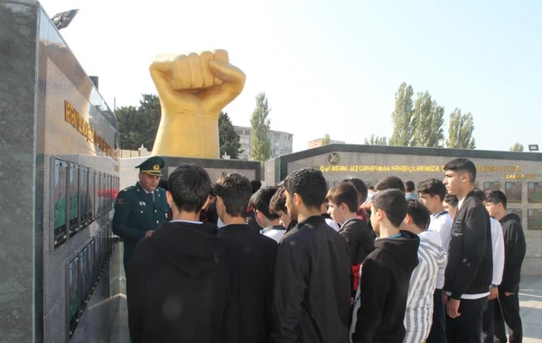 Dövlət Sərhəd Xidməti Akademiyasına ekskursiyaları təşkil edilib - FOTO