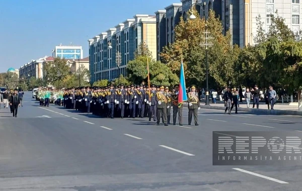 В Нахчыване проходит военный марш - ФОТО