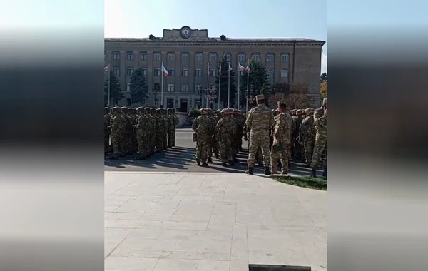 Xankəndidə Zəfər paradına hazırlıqdan görüntülər - VİDEO