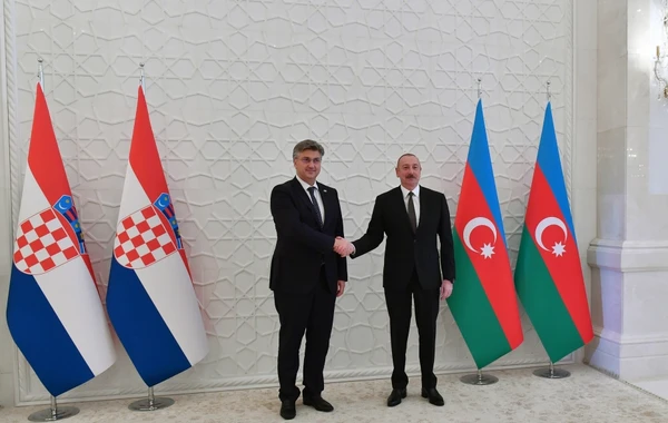 Состоялась встреча Президента Азербайджана и премьер-министра Хорватии - ОБНОВЛЕНО + ФОТО