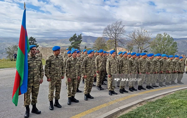 Laçın şəhərində Zəfər Günü ilə bağlı yürüş keçirilib - FOTO