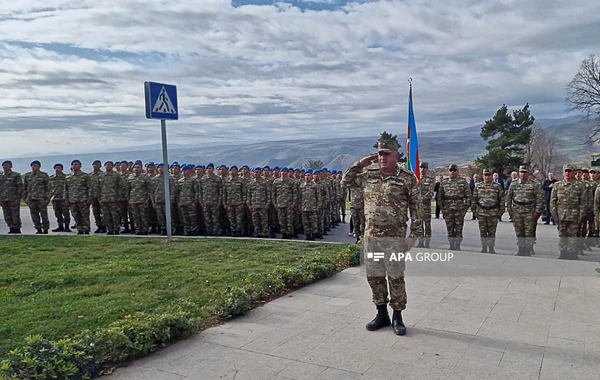 Laçın şəhərində Zəfər Günü ilə bağlı yürüş keçirilib - FOTO
