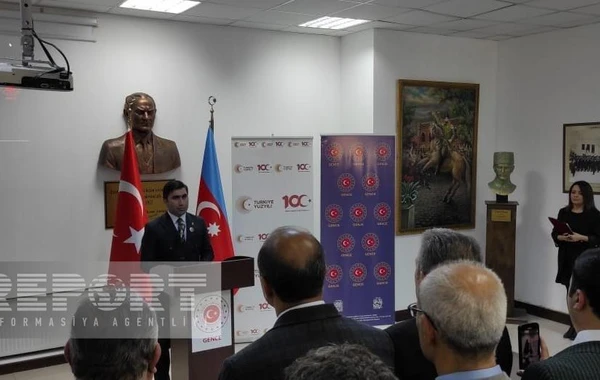 Atatürk Türkiyənin Gəncədəki Baş Konsulluğunda anılıb - FOTO