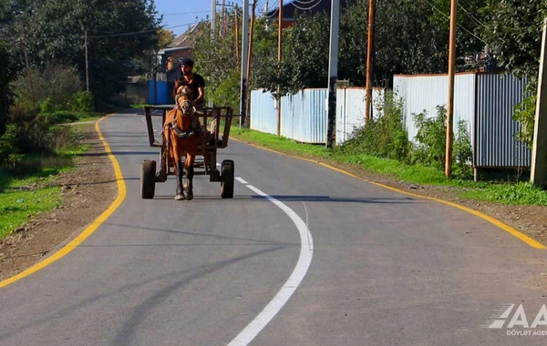 Masallıda 51 min əhalinin istifadə etdiyi yollar yenidən qurulub - FOTO/VİDEO