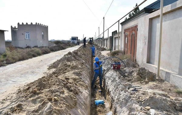Bakının bu qəsəbəsində içməli su təchizatı yaxşılaşdırılır - FOTO