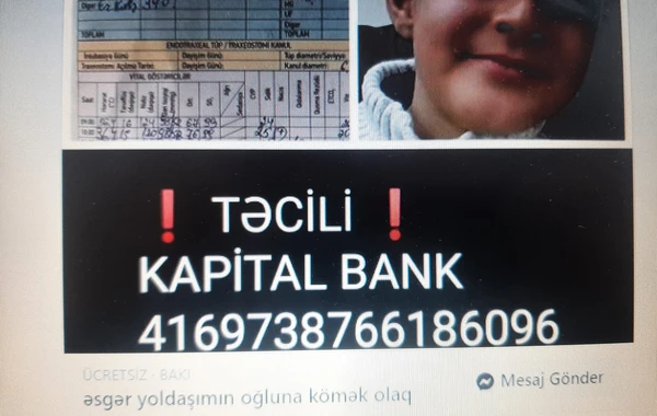 Azərbaycanda ağlasığmaz hadisə! Sosial şəbəkələrdə ölən uşağın fotosu ilə pul yığırlar - FOTO