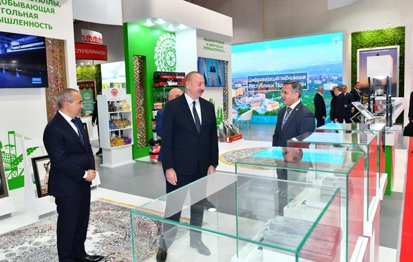 Prezident İlham Əliyev SPECA ölkələrinin sərgisinin açılışında iştirak edib - YENİLƏNİB - FOTO