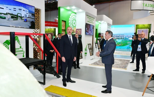 Prezident İlham Əliyev SPECA ölkələrinin sərgisinin açılışında iştirak edib - YENİLƏNİB - FOTO