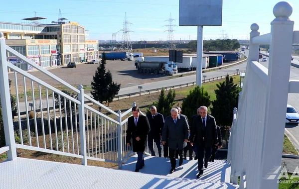 Bakıda yeni piyada keçidi istifadəyə verildi - FOTO/VİDEO
