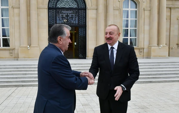 Azərbaycan və Tacikistan prezidentlərinin görüşü olub - YENİLƏNİB - FOTO