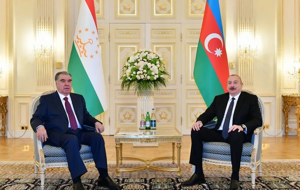 Azərbaycan və Tacikistan prezidentlərinin görüşü olub - YENİLƏNİB - FOTO