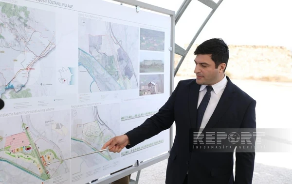 Cəbrayılın Soltanlı kəndinin təməli qoyulub - FOTO