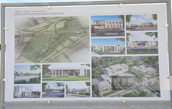 Cəbrayılın Soltanlı kəndinin təməli qoyulub - FOTO