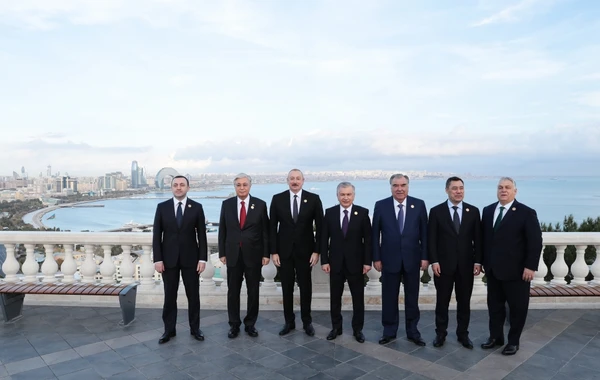 SPECA-nın Zirvə görüşündə iştirak edən dövlət və hökumət basçılarının şərəfinə İlham Əliyevin adından rəsmi nahar verilib - FOTO