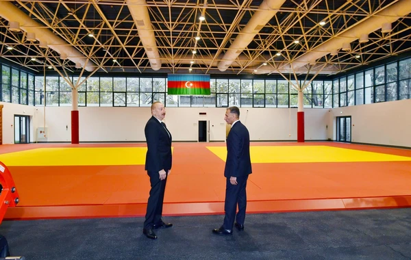 İlham Əliyev cüdo üzrə milli komandalar üçün Təlim-Məşq Mərkəzində yaradılan şəraitlə tanış olub - FOTO