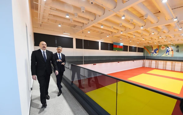 İlham Əliyev cüdo üzrə milli komandalar üçün Təlim-Məşq Mərkəzində yaradılan şəraitlə tanış olub - FOTO