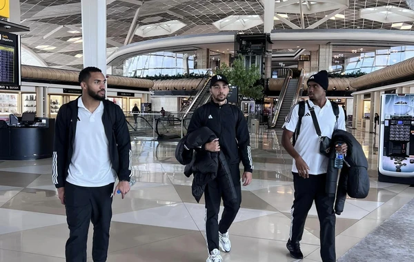 "Qarabağ"ın oyunçuları "Molde" ilə oyun üçün Norveçə yola düşdü - FOTO