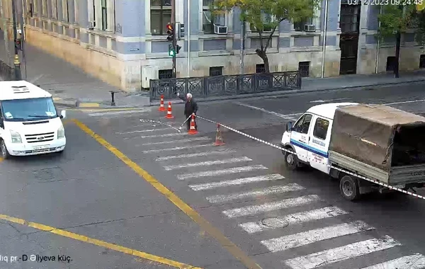 Bakının bu küçəsində yolda məhdudiyyət tətbiq edilib - FOTO