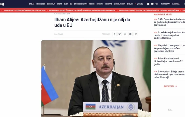 Prezident İlham Əliyevin “Qarabağ: 30 ildən sonra evə dönüş. Nailiyyətlər və çətinliklər” Forumunda səsləndirdiyi fikirlər dünya mediasının diqqət mərkəzində qalmaqdadır - FOTO