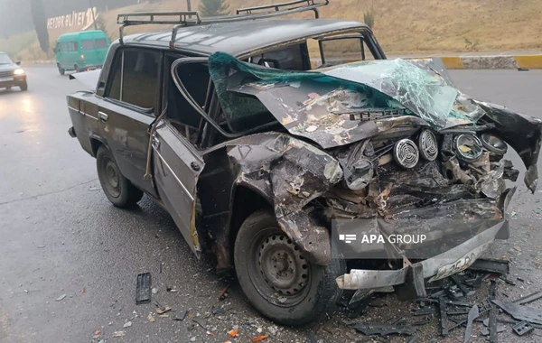 Tovuzda avtomobillər toqquşub, yaralılar var - FOTO