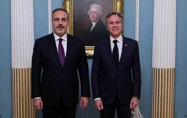 Hakan Fidan Blinken ilə Qəzzaya yardımı müzakirə edib