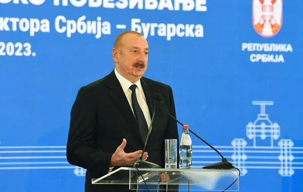 Prezident Serbiya-Bolqarıstan Qaz İnterkonnektorunun açılış mərasimində çıxış edib - YENİLƏNİB + FOTO/VİDEO