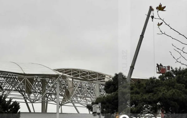 “Qarabağ”ın oyununun keçiriləcəyi stadionda bədbəxt hadisə - YENİLƏNİB + FOTO