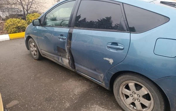 Samux polisi avtomobil qaçıran şəxsləri saxlayıb - FOTO
