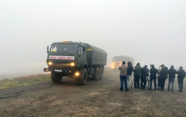 Media nümayəndələri mühəndis-istehkam bölmələrinin fəaliyyətini izləyiblər - FOTO/VİDEO