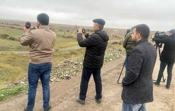 Media nümayəndələri mühəndis-istehkam bölmələrinin fəaliyyətini izləyiblər - FOTO/VİDEO