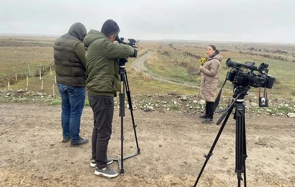 Media nümayəndələri mühəndis-istehkam bölmələrinin fəaliyyətini izləyiblər - FOTO/VİDEO