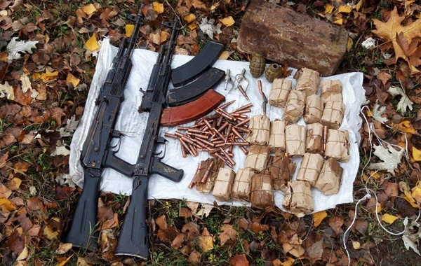 Mingəçevirdə xeyli silah-sursat aşkarlandı - FOTO