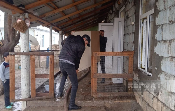 Tərtərdə 4 otaqlı ev odun peçindən yandı - FOTO