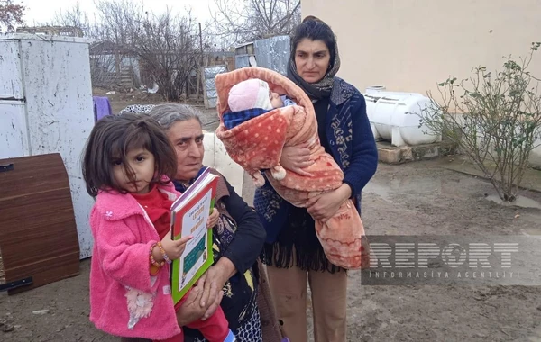 Tərtərdə 4 otaqlı ev odun peçindən yandı - FOTO