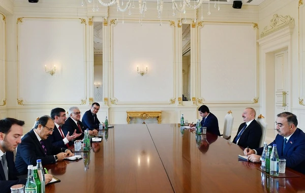 Prezident İlham Əliyev Türkiyənin vitse-prezidenti Cevdet Yılmazı qəbul edib - YENİLƏNİB - FOTO