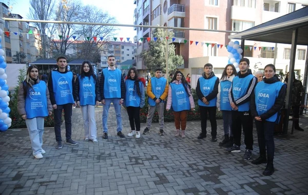 Nərimanovda İDEA-nın təşəbbüsü ilə abadlaşdırılan “Bizim həyət” istifadəyə verilib - FOTO