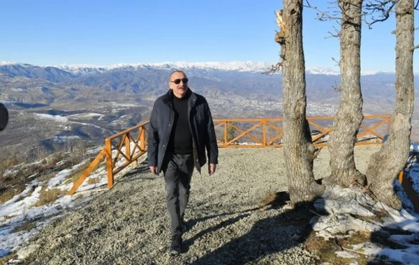 Президент Азербайджана посетил село Дагдаган Ходжалинского района - ФОТО