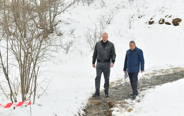 Prezident İlham Əliyev Şuşa rayonundakı “Turşsu” bulağında olub - FOTO - YENİLƏNİB