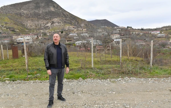 Prezident İlham Əliyev Xocalı rayonunun Pircamal kəndində olub - FOTO