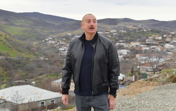 İlham Əliyev Xocalı rayonunun Xanabad kəndində olub - FOTO