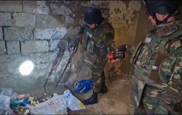 Bakıda silah-sursat aşkarlanıb - FOTO/VİDEO