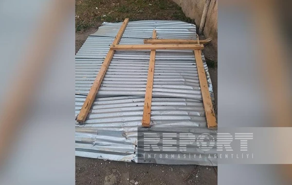 Tərtərdə güclü külək bir sıra fəsadlar törədib - FOTO