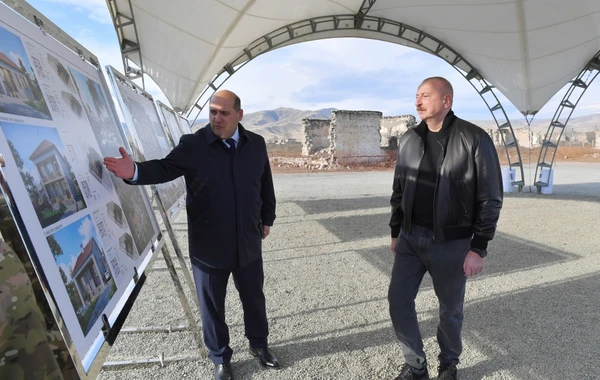 Prezident İlham Əliyev Ağdamın Qiyaslı kəndinin təməlini qoyub - FOTO