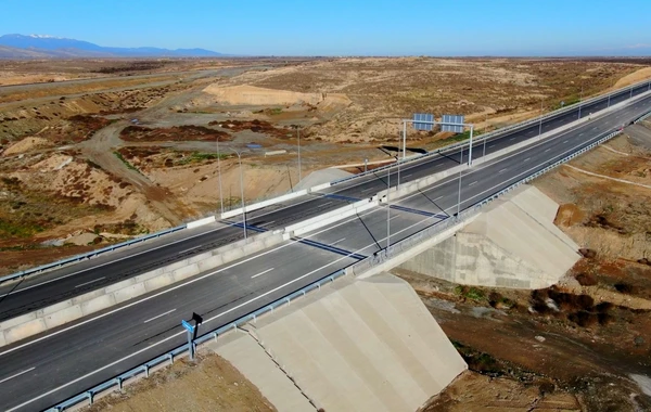 Uzunluğu 44,5 kilometr olan Bərdə-Ağdam avtomobil yolu istifadəyə verilib - FOTO