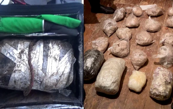 Bakıda taksi sürücüsündən 21 kiloqram narkotik götürülüb, həbs edilənlər var - FOTO/VİDEO