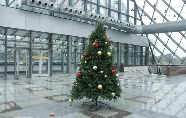 Bakı metrosunda xətlərə bəzədilmiş qatar buraxılıb - FOTO