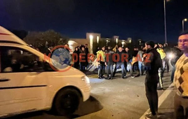 Aeroport yolunda ağır qəza - FOTO/VİDEO