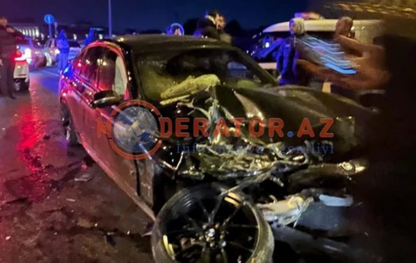 Aeroport yolunda ağır qəza - FOTO/VİDEO