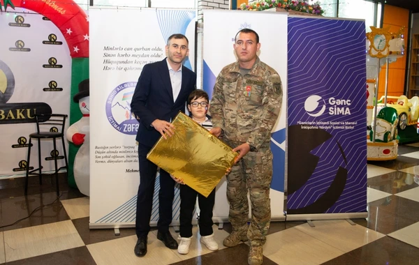 Şəhid və qazi övladları üçün bayram şənliyi təşkil olunub - FOTO
