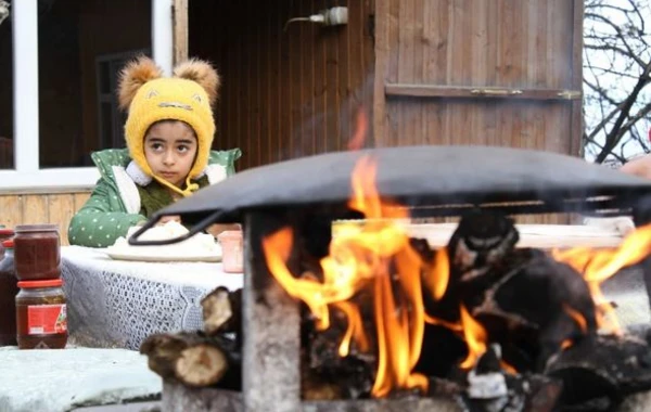 Göygölün məşhur göy kətəsi və qozlu kofesi - FOTO